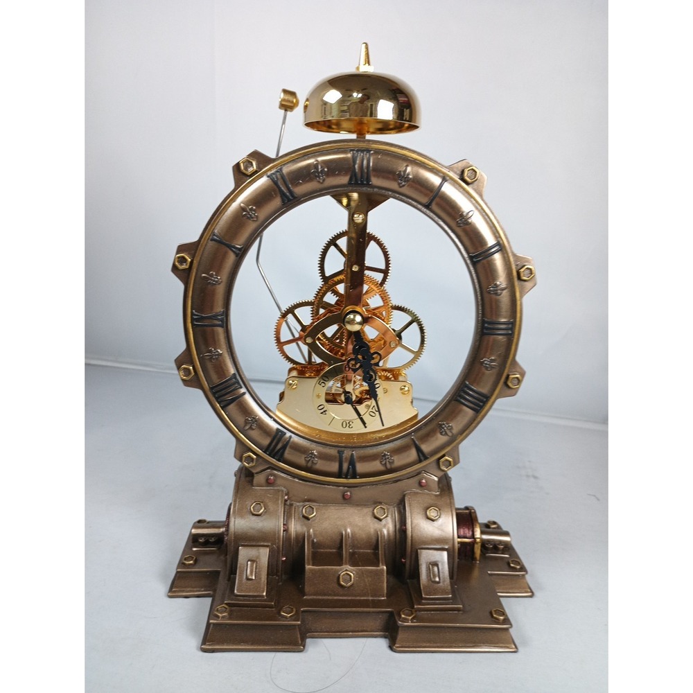 Industrial Steampunk Generator Striking Clock, In Box, Strikes In The Hour